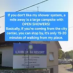 Campsite Land For Your Tent Next To A River With A Garden Shack Get Two Bicycles And Two Water Floats Use The Pinpoint Location Not The Address To Get Here Bathroom Is A Bit Different So Check Youtube Video Riverrundusko Open Showers In A Nearby Camp Ljubljana
